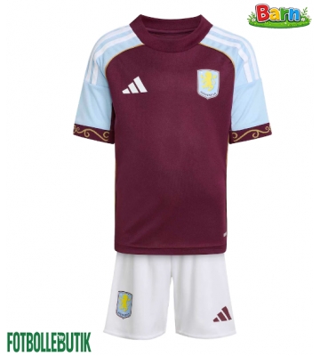 Aston Villa Hemmaställ Barn 2025-26 Kortärmad (+ Korta byxor)